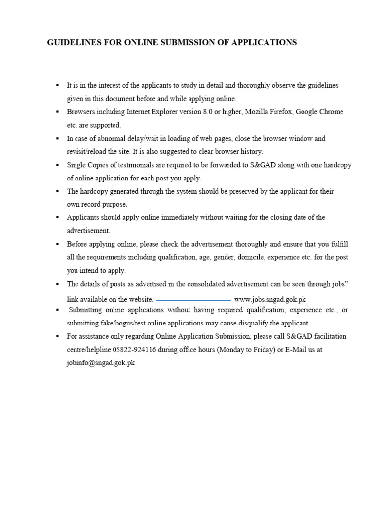 Online Application Submission Guidelines | PDF | Computing | Software