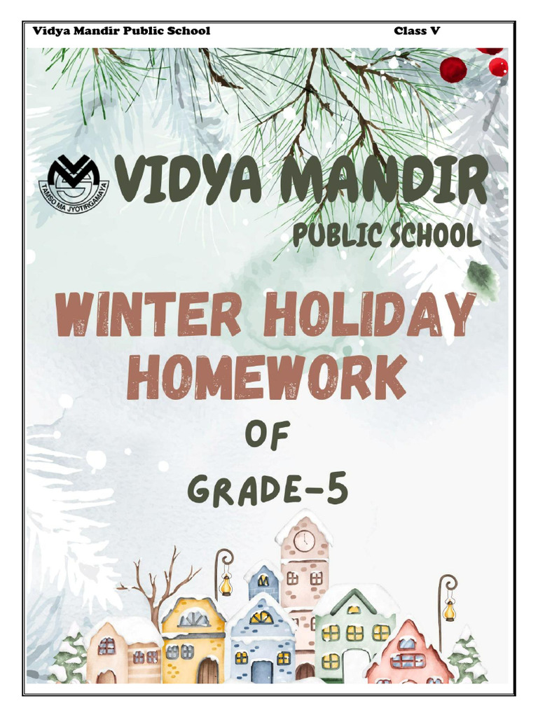 Class 5 Winter Holiday | PDF