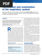 Respiratory History OSCE Checklist | PDF | Respiratory Diseases ...