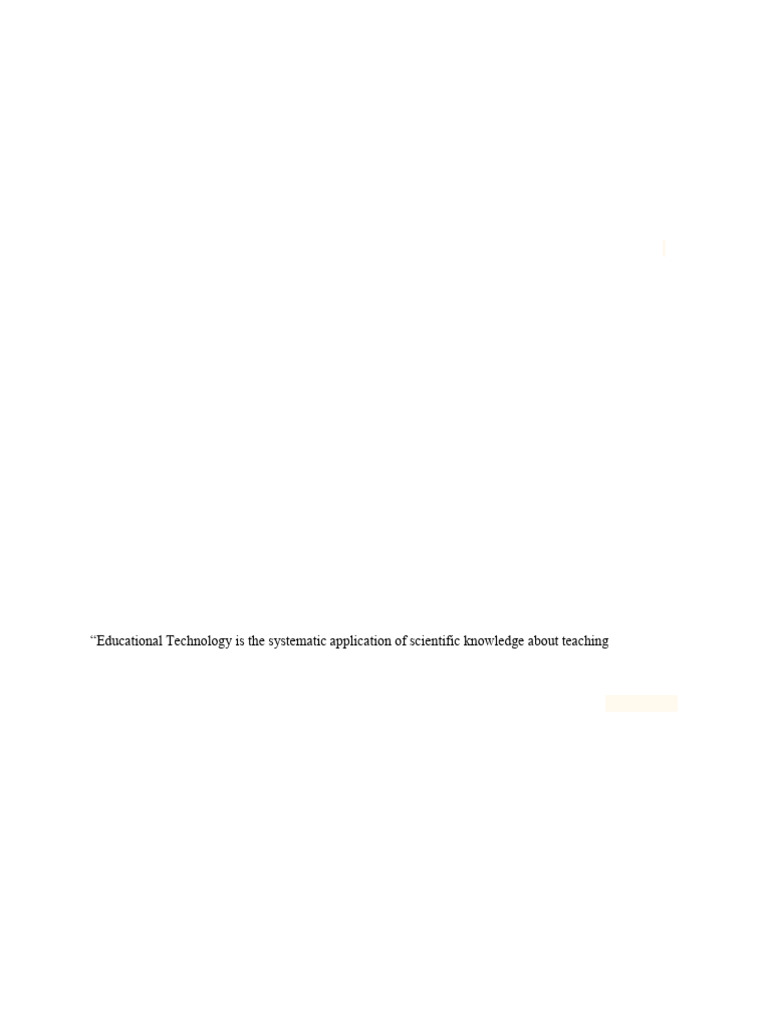 Introduction to Educational Technology | PDF | Educational Technology ...