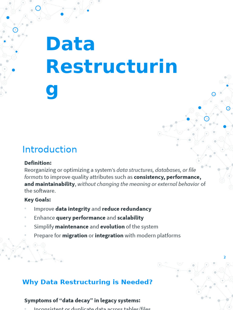 Data Restructuring for Improved Integrity | PDF | Databases | No Sql