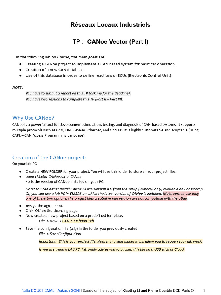 CANoe Project Setup for Automotive Systems | PDF | User Interface ...