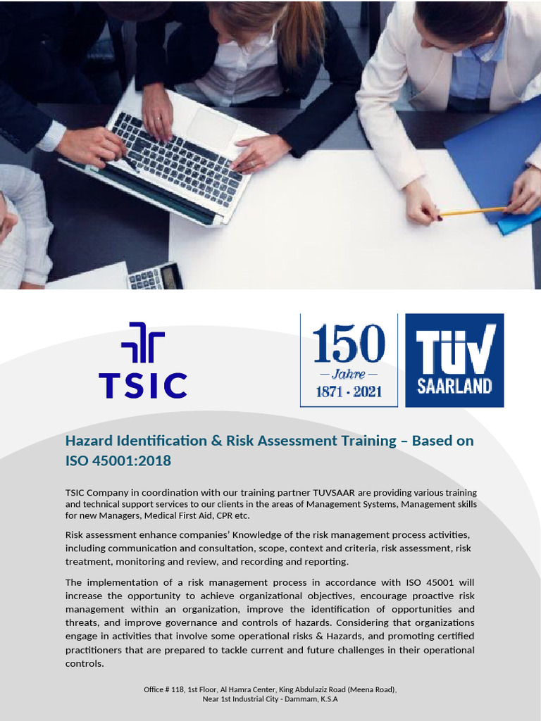Hazard Identification & Risk Assessment Training | PDF | Risk | Risk ...