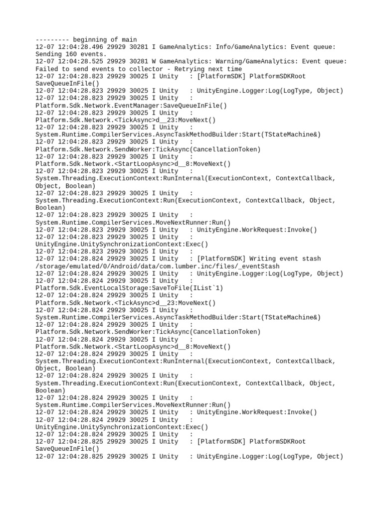 GameAnalytics Event Logging Issues | PDF | Software | Software Engineering