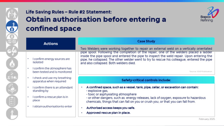 5 Min Safety Talk - LSR Rule 2 | PDF