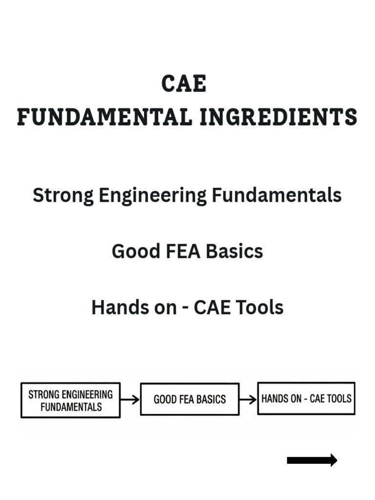 CAE Fundamentals and Tools Overview | PDF
