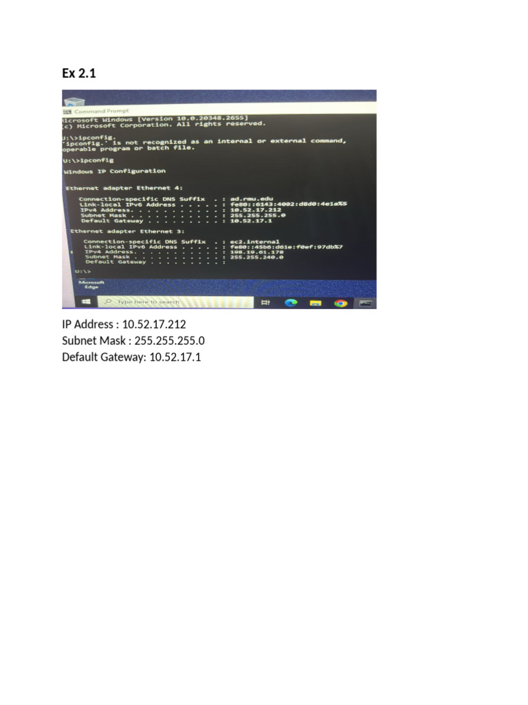 Exercise 2.1 (1) | PDF