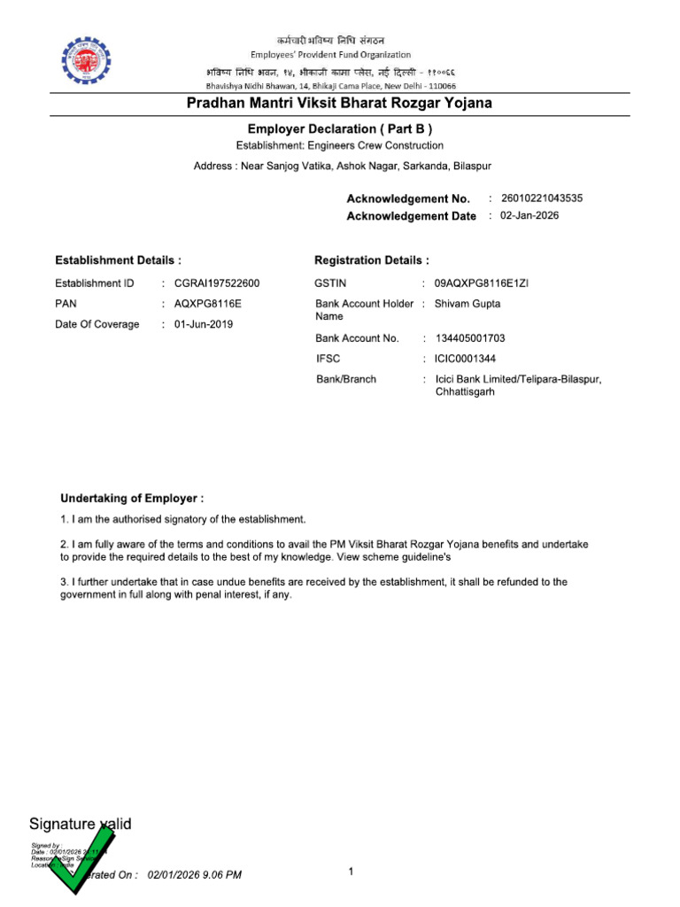 PF Details | PDF