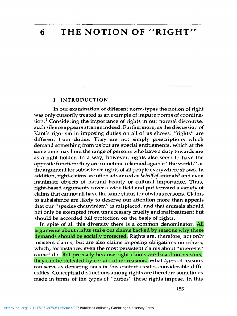 Understanding Rights: Claims and Contexts | PDF | Rights | Reason