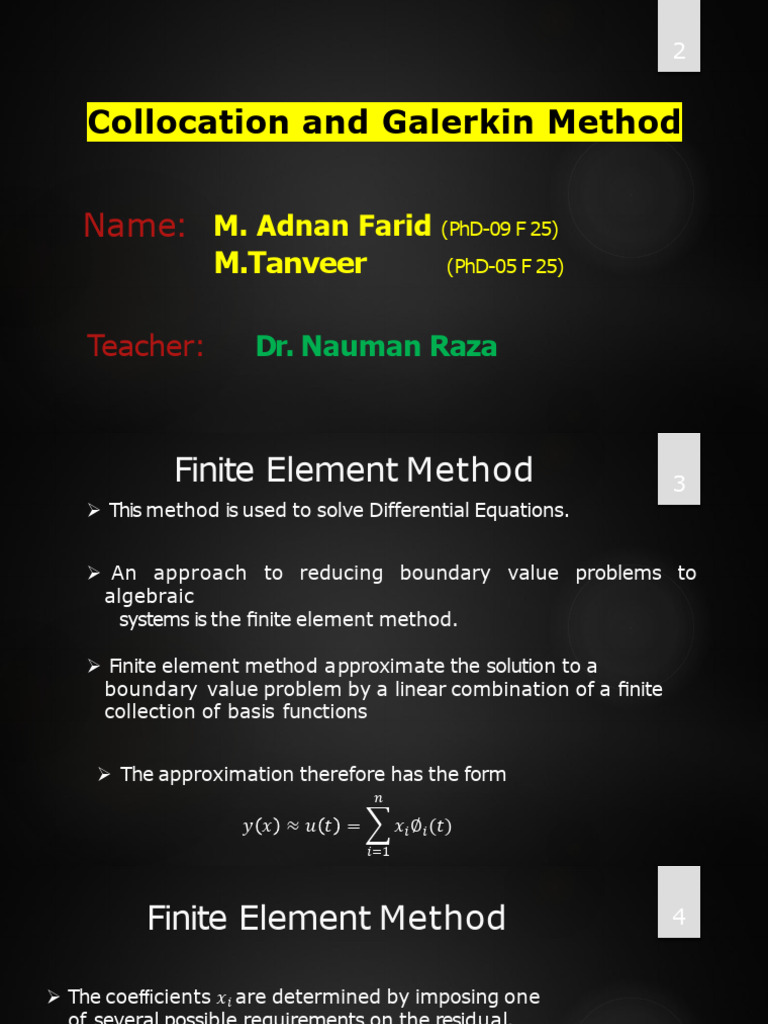 Finite Element Method Overview | PDF | Finite Element Method | Function ...