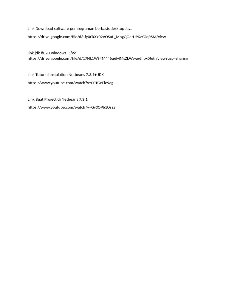 Java Desktop Programming Resources | PDF