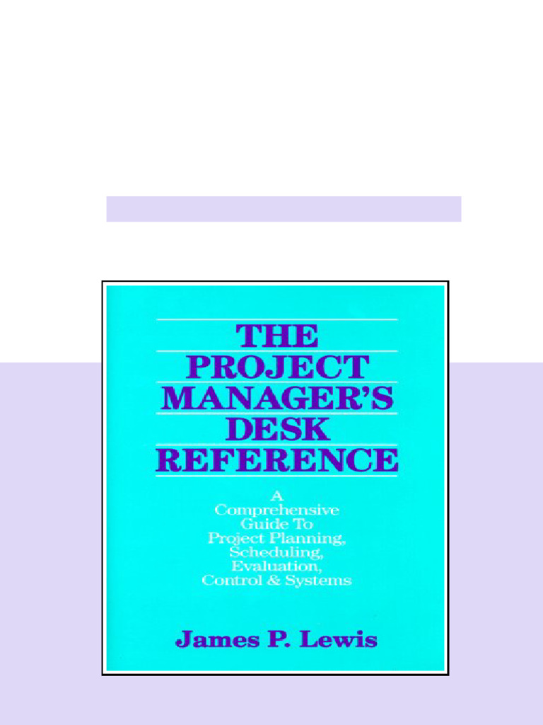 (Ebook) Project Planning, Scheduling & Control by James P. Lewis ISBN ...