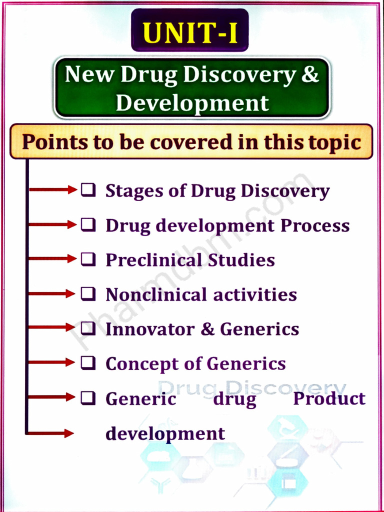 Pharmaceutical Regulatory Science Unit 1 260104 170548 | PDF