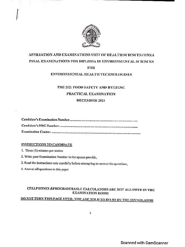 FSH 2021 Practical | PDF