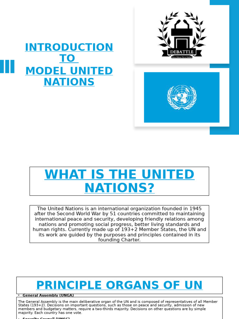 Introduction to Model United Nations | PDF | United Nations General ...