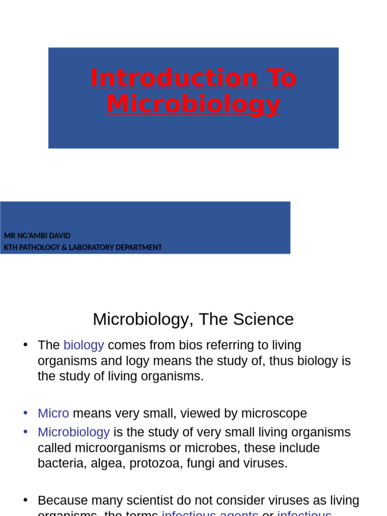 Introduction to Microbiology Basics | PDF | Microorganism | Microbiology