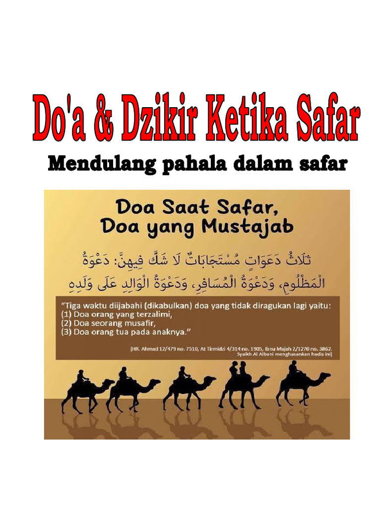 Doa-doa Penting untuk Musafir dan Safar | PDF