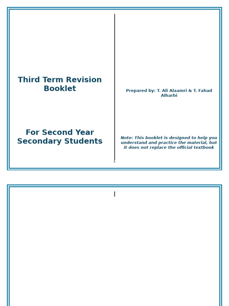 Third Term Summary | PDF