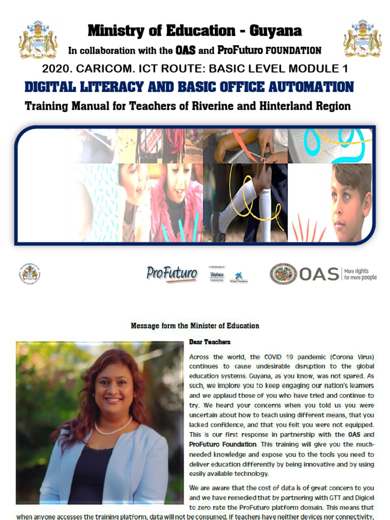 Digital Literacy Training Manual for Teachers | PDF | Information And ...