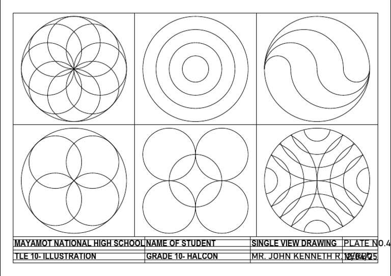 Grade 10 Illustration Drawing Plate 4 | PDF