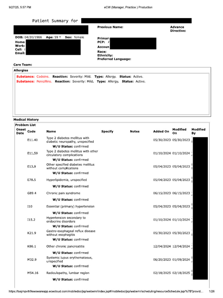 Patient C - Medical Summary - Redacted | PDF