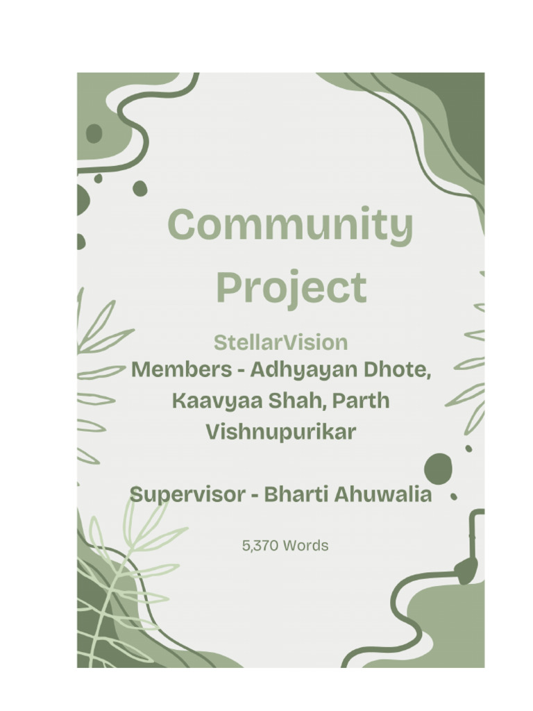 Community Coding Project Acknowledgements | PDF | Critical Thinking ...