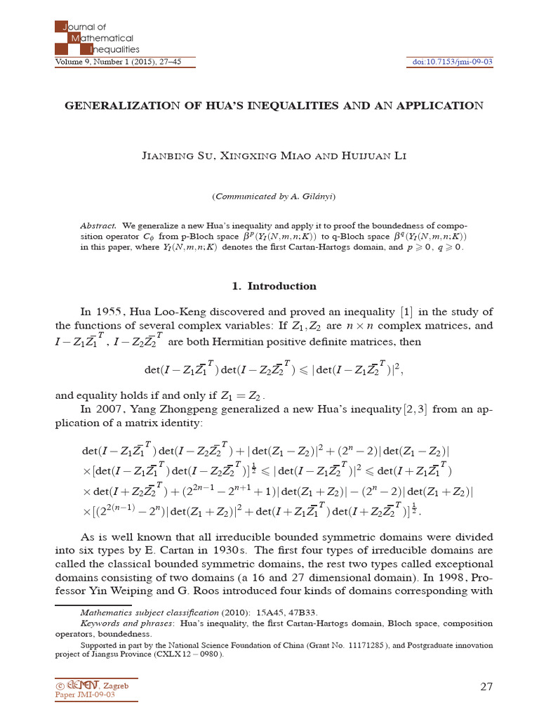 jmi-09-03 | PDF | Differential Geometry | Mathematical Analysis
