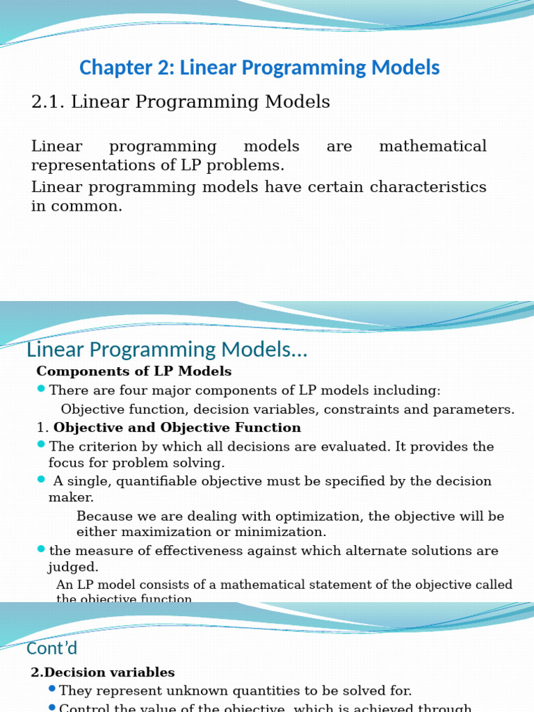 Chapter 2 | PDF | Mathematical Optimization | Linear Programming