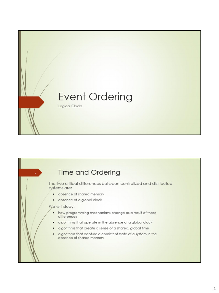 Event Ordering in Distributed Systems | PDF | Queue (Abstract Data Type ...