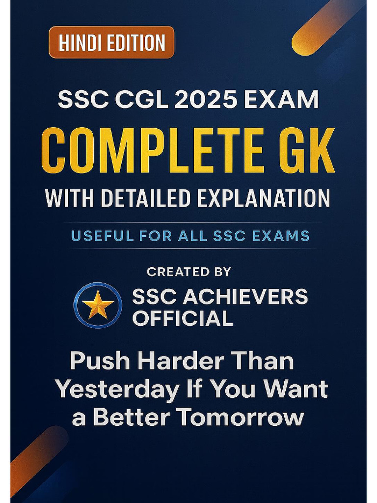 SSC CGL 2025: All GK Questions | PDF