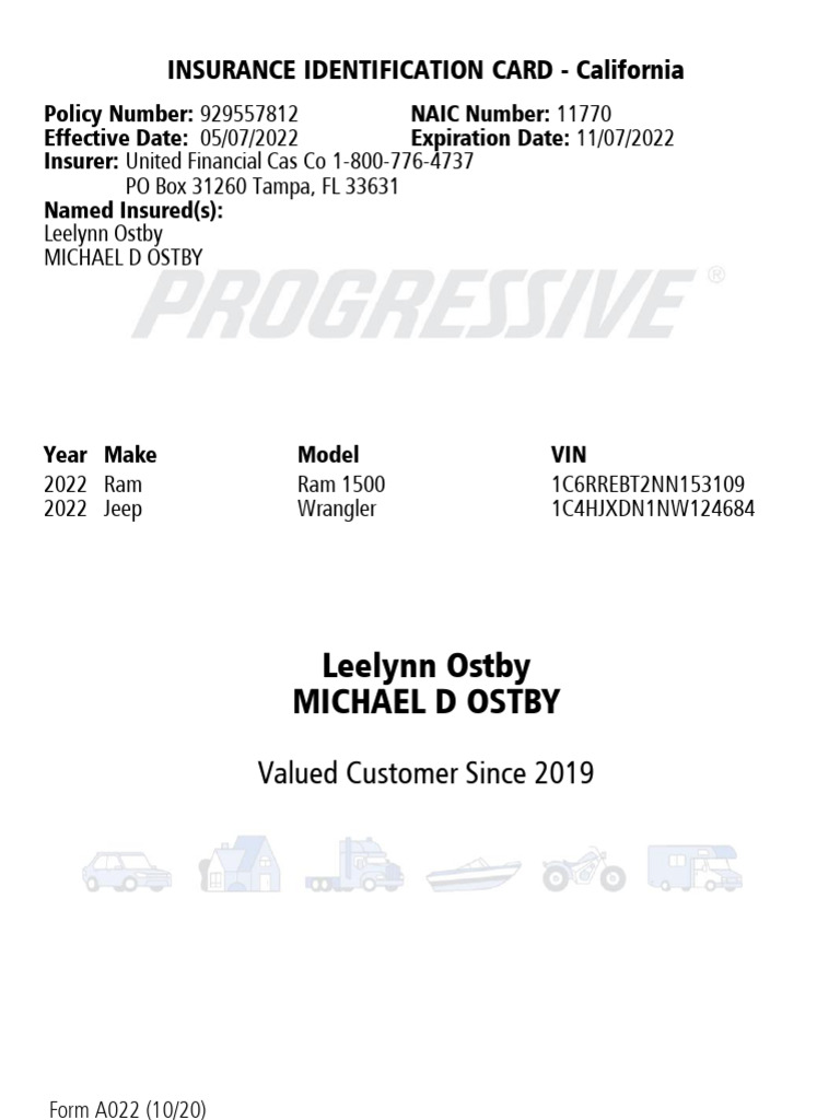 P GR Insurance Id Card Auto | PDF