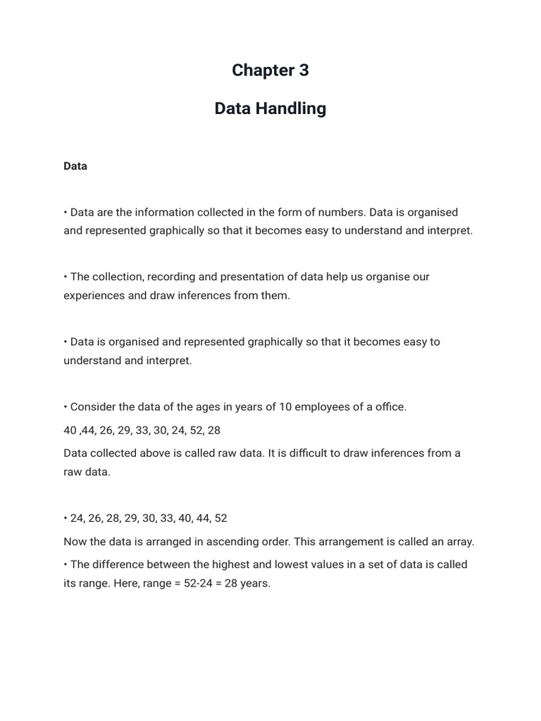 Understanding Data Handling and Probability | PDF