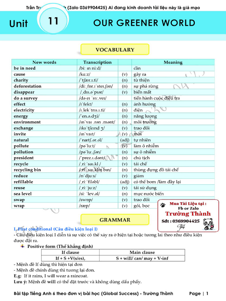 Unit 11 (GV) | PDF