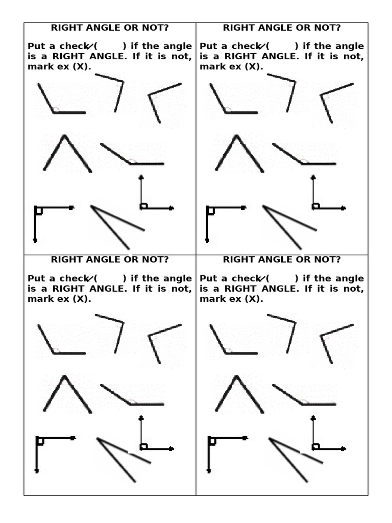 Activity_math_right Angle or Not | PDF