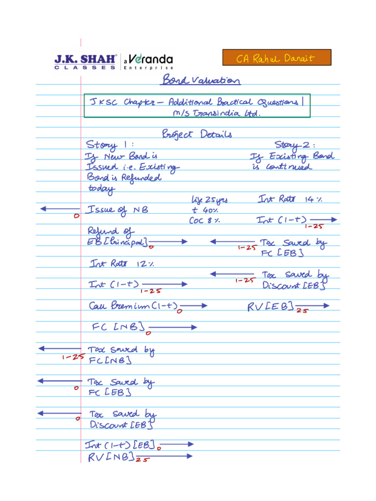 Bond Valuation and Tax Savings Analysis | PDF | Interest | Interest ...