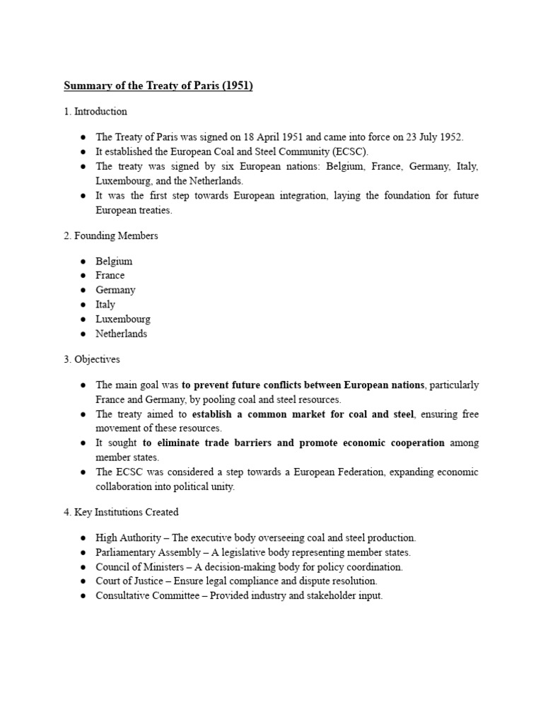 Overview of Key European Treaties | PDF | European Union | European ...