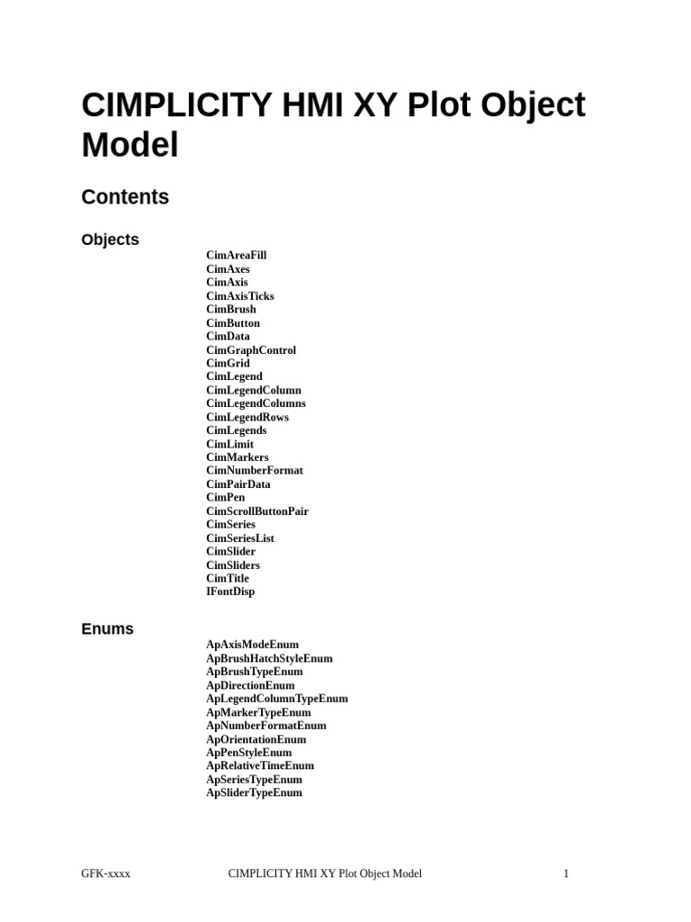 CIMPLICITY HMI XY Plot Object Guide | PDF | Cartesian Coordinate System ...