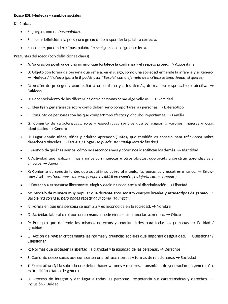 Muñecas, Diversidad y Educación Sexual | PDF | Igualdad de género ...