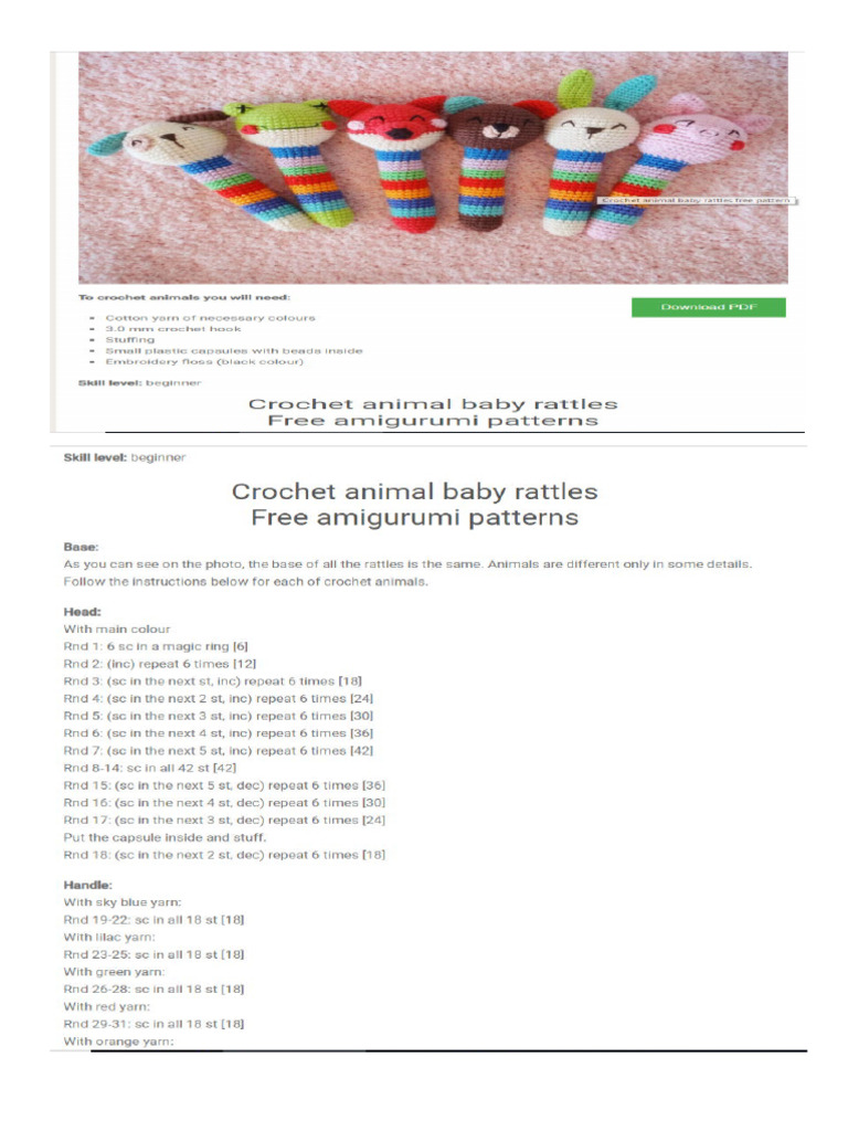 Baby Rattle | PDF