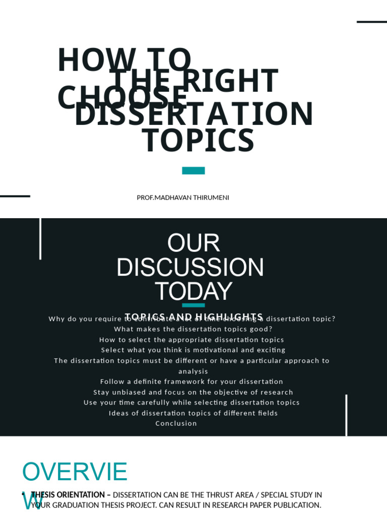 Choosing the Right Dissertation Topics | PDF | Slum | Building