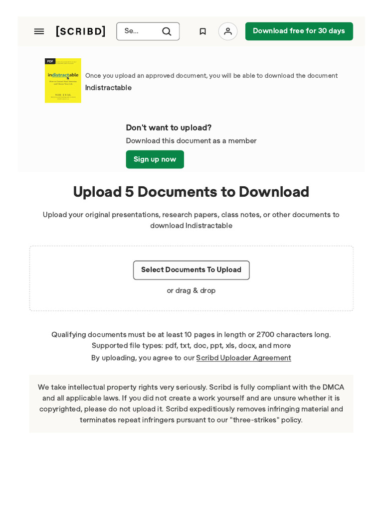 Upload a Document _ Scribd | PDF | Scribd