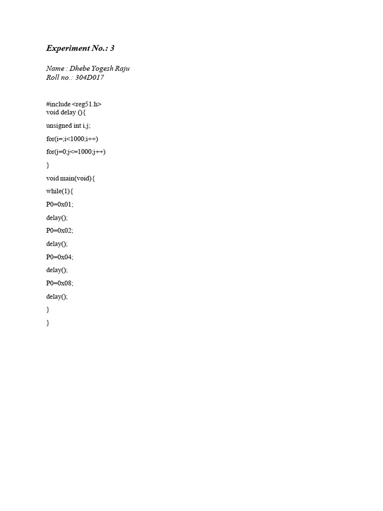 Experiment No 3 Yogesh | PDF