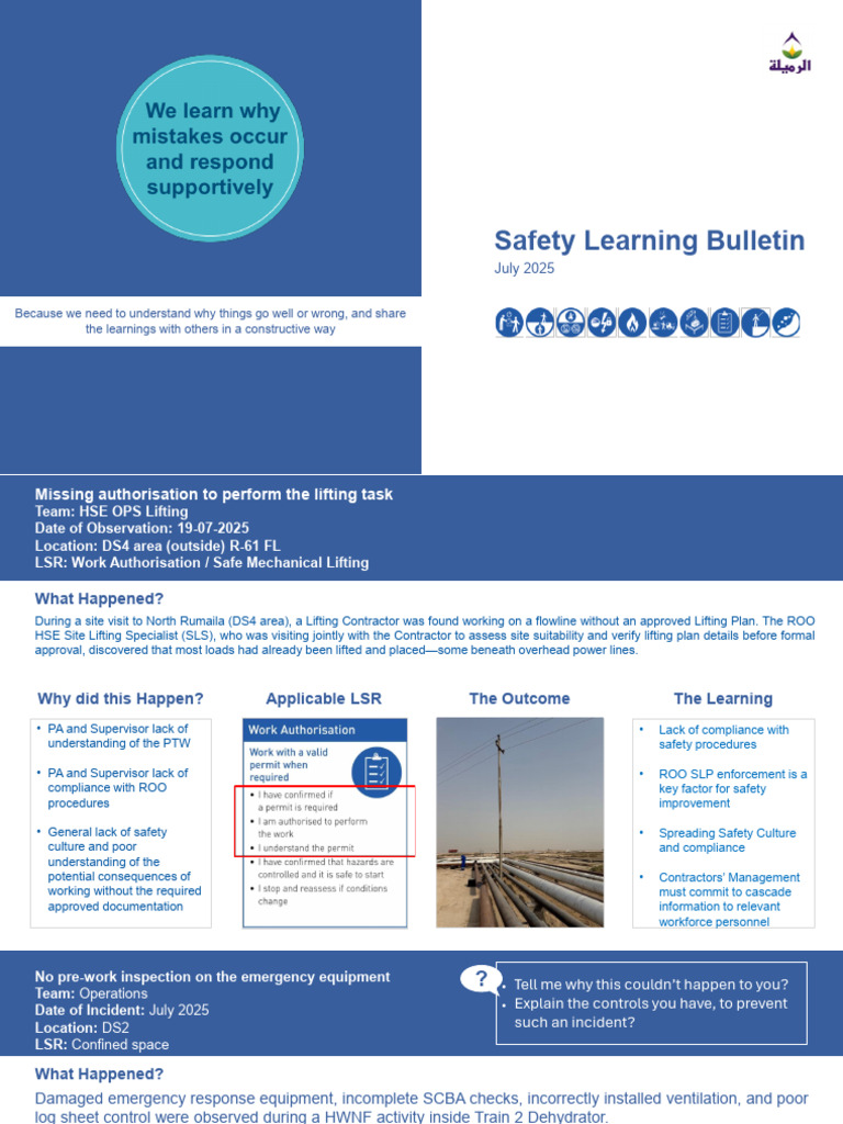 Safety Incident Observations and Lessons | PDF | Electrician | Safety