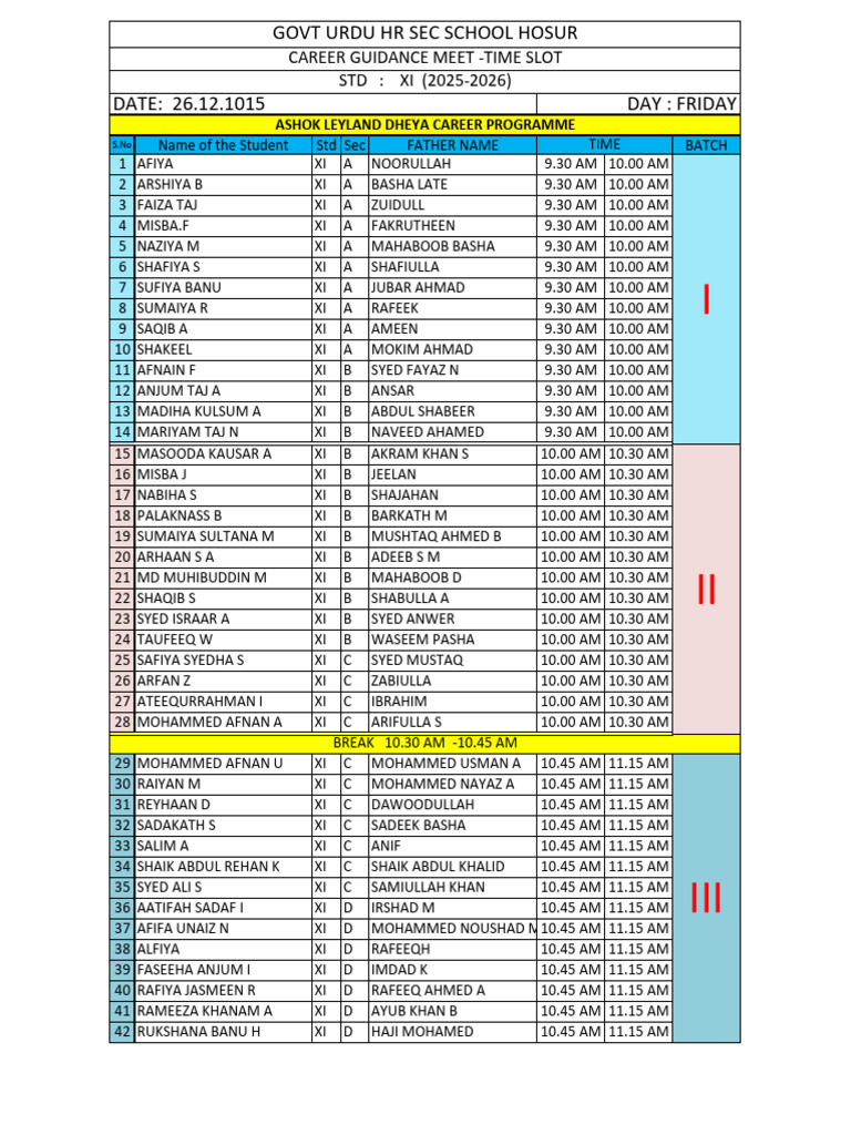 11 th time slot | PDF