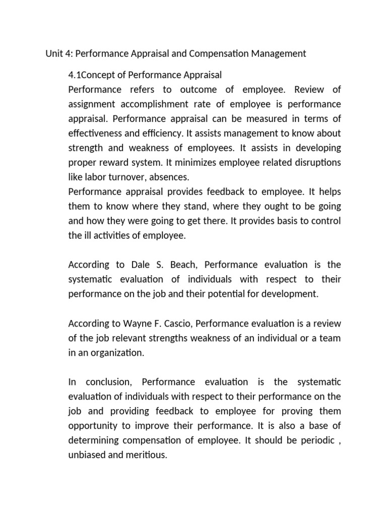 Performance Appraisal & Compensation Guide | PDF | Cost Of Living ...