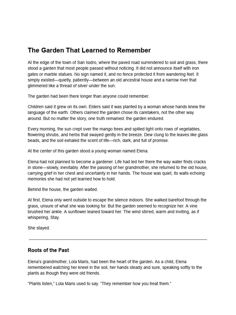 Garden.pdf | PDF | Botany | Plants