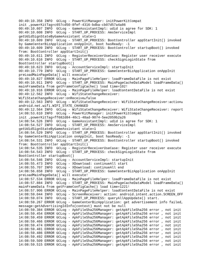 GameCenter Application Log Errors | PDF | World Wide Web Consortium ...