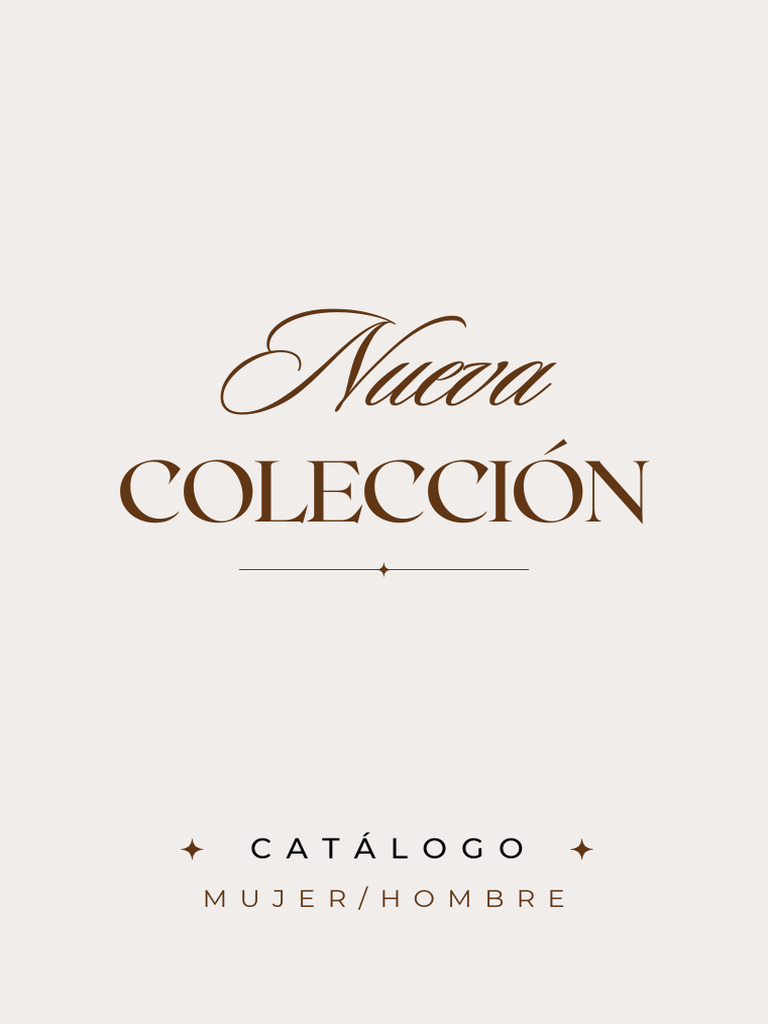 Documento A4 Catálogo Nueva Colección Elegante Beige.pdf | PDF ...