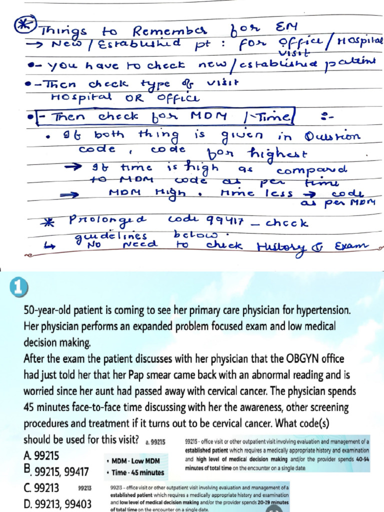 E&M 2023 (Office Hospital Based Questions) | PDF