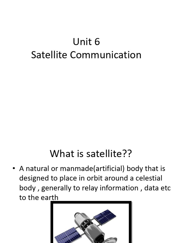 Understanding Satellite Communication | PDF | Satellite ...